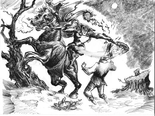 Headless horseman "cleave" prompt