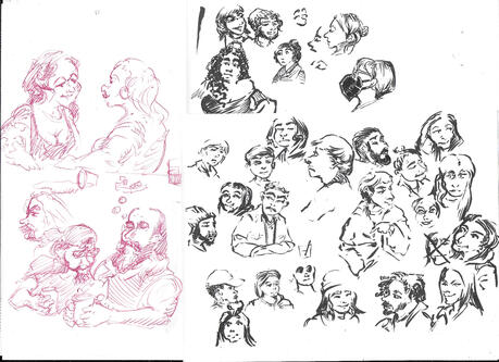 Sketchbook caricatures