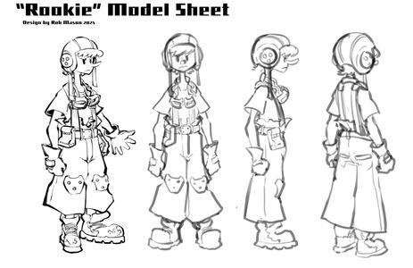 "rookie" character sheet